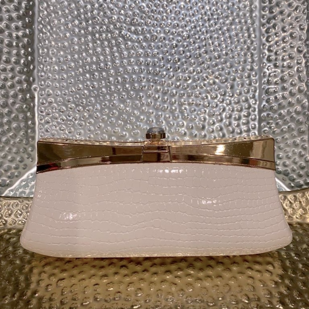 Gold and ivory clutch NEW formal